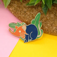 Elephant shrew hard enamel pin