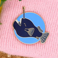 Black Sea Devil (Anglerfish) Hard Enamel Pin