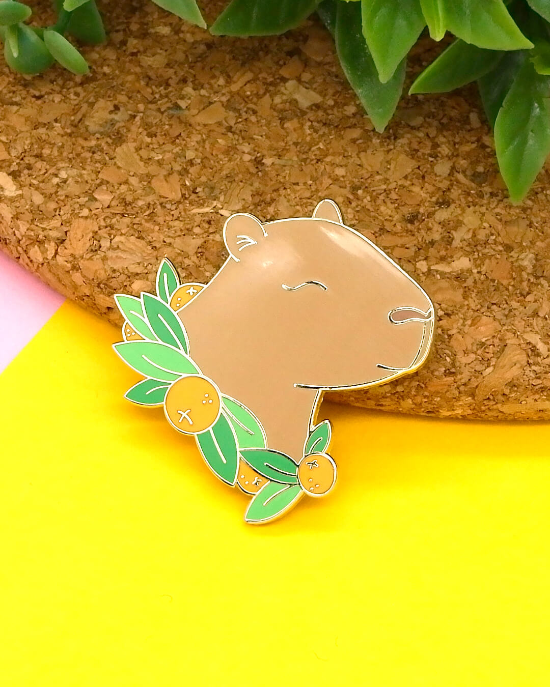 Capybara hard enamel pin