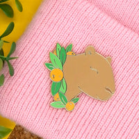 Capybara hard enamel pin