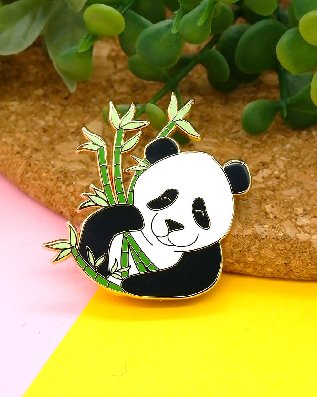 Giant panda hard enamel pin