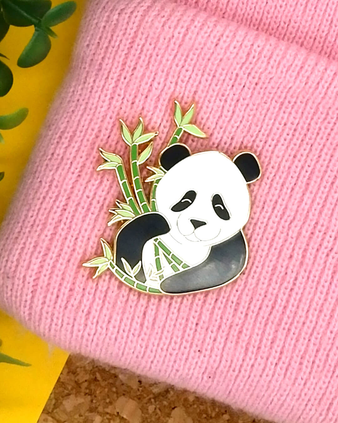 Giant panda hard enamel pin