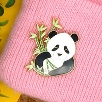 Giant panda hard enamel pin