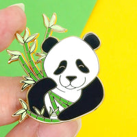 Giant panda hard enamel pin