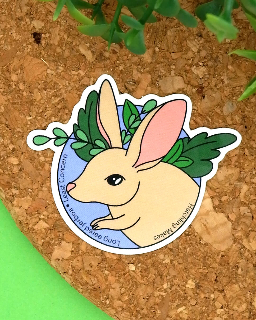 Long Eared Jerboa Mini Vinyl Sticker