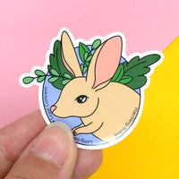 Long Eared Jerboa Mini Vinyl Sticker