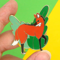 Maned Wolf hard enamel pin