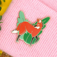 Maned Wolf hard enamel pin