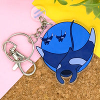 Manta Ray Recycled Acrylic Keychain