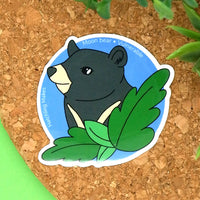 Moon Bear Mini Vinyl Sticker
