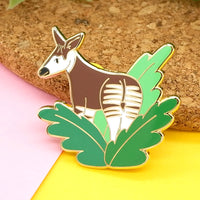 Okapi hard enamel pin