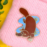 Platypus hard enamel pin