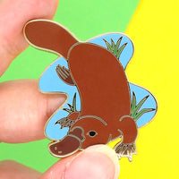 Platypus hard enamel pin