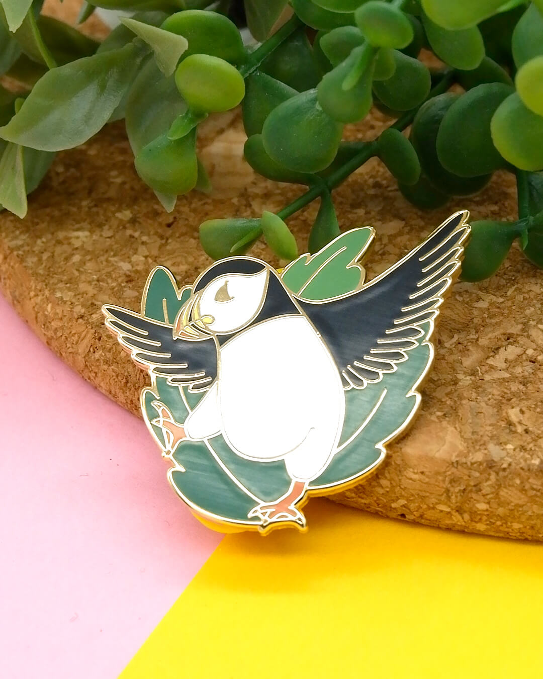 Atlantic Puffin hard enamel pin