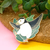 Atlantic Puffin hard enamel pin