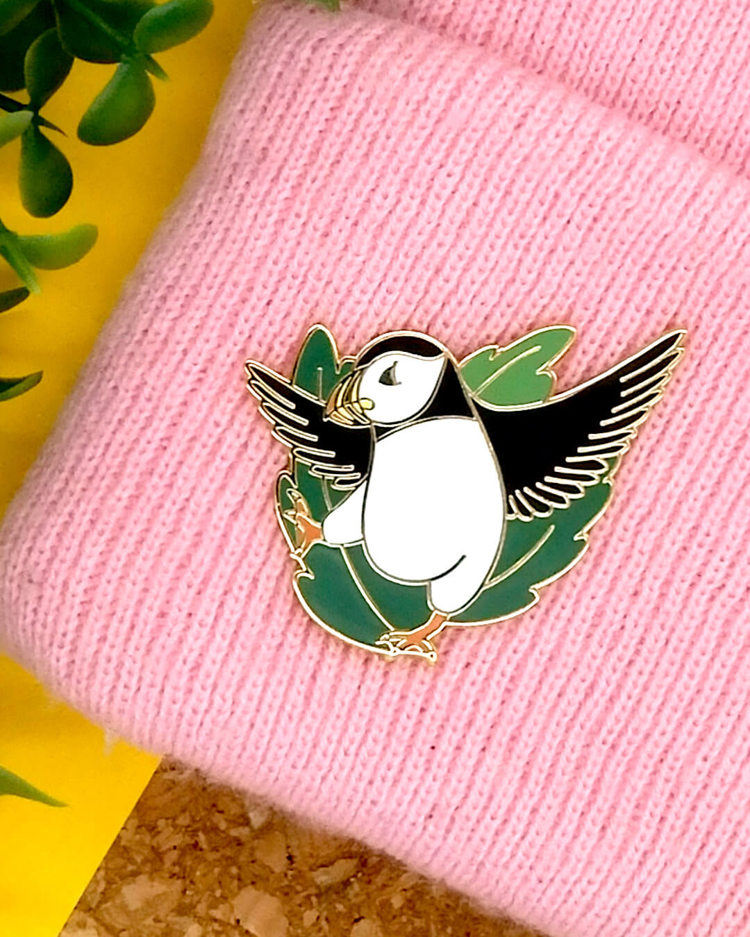 Atlantic Puffin hard enamel pin