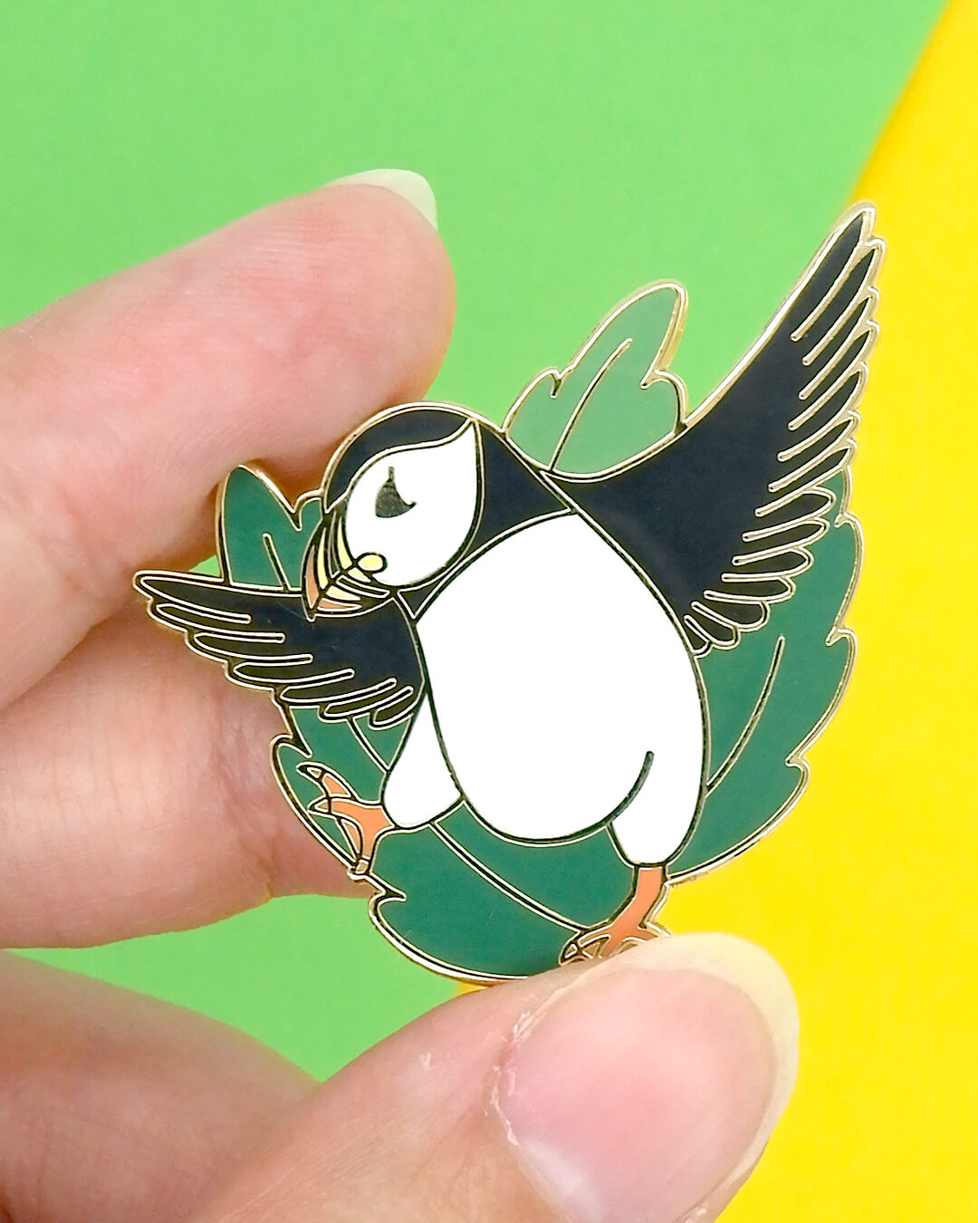 Atlantic Puffin hard enamel pin