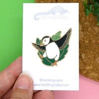 Atlantic Puffin hard enamel pin