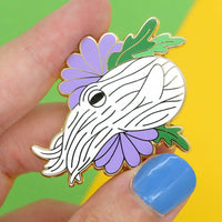 Striped Pyjama Squid hard enamel pin