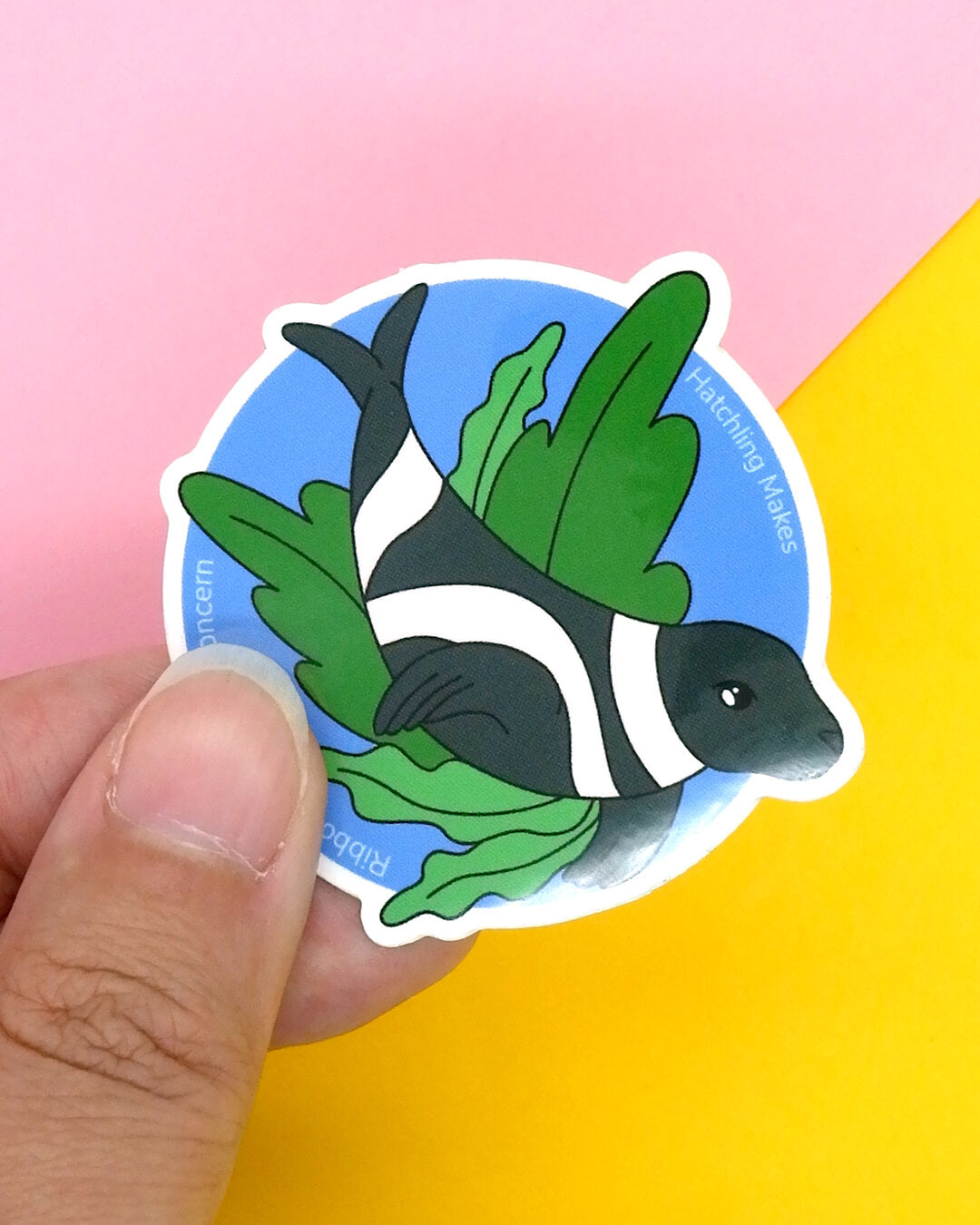 Ribbon Seal Mini Vinyl Sticker