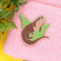 Eurasian River Otter Hard Enamel Pin