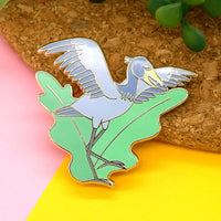 Shoebill hard enamel pin