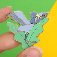 Shoebill hard enamel pin
