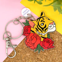 Tiger Recycled Acrylic Keychain
