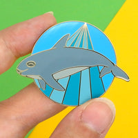 Vaquita hard enamel pin