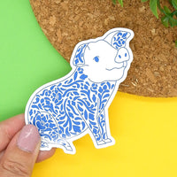 Year of the Pig Vinyl Sticker