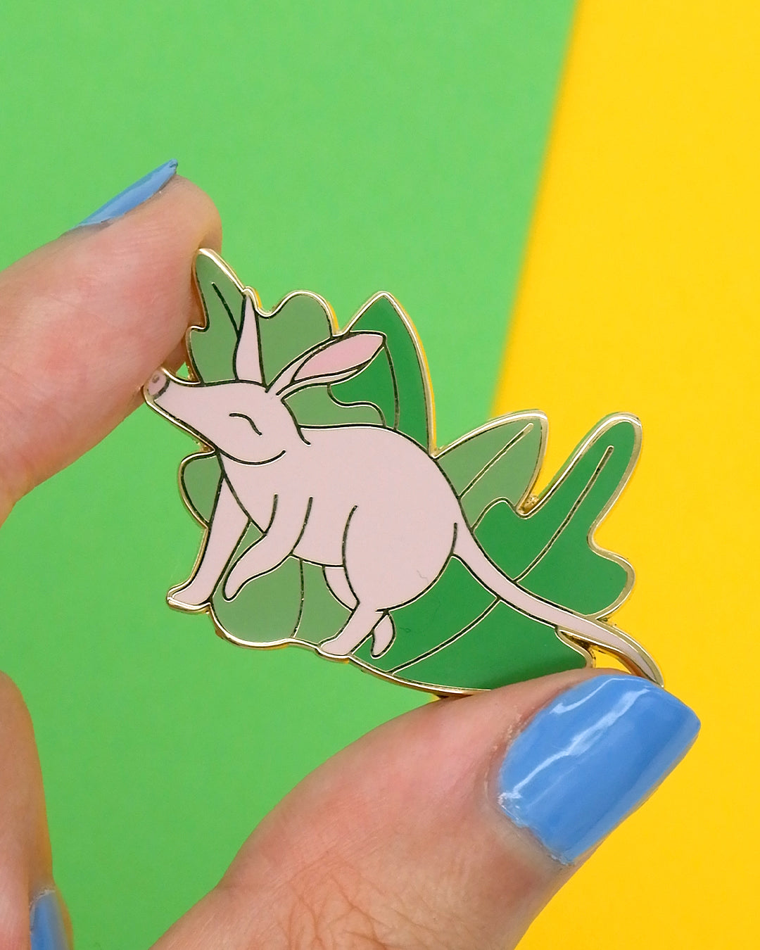 Aardvark hard enamel pin