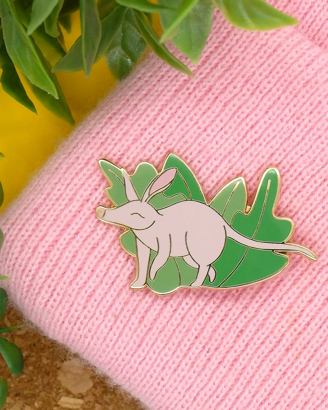 Aardvark hard enamel pin