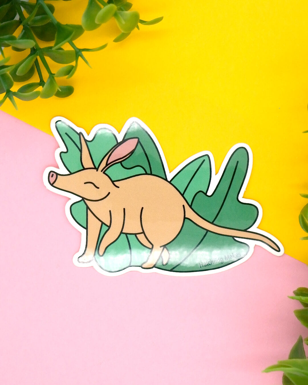 Aardvark Vinyl Sticker
