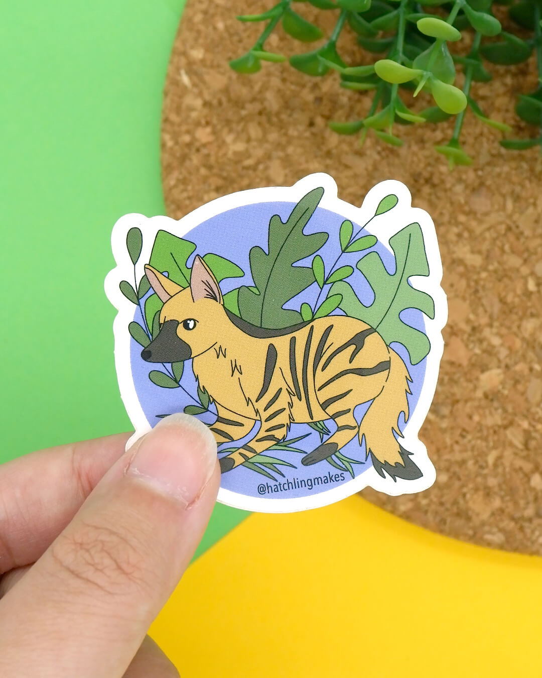 Aardwolf Vinyl Sticker