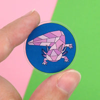 Axolotl acrylic pin