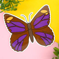 Arid Bronze Azure Butterfly Vinyl Sticker