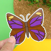 Arid Bronze Azure Butterfly Vinyl Sticker
