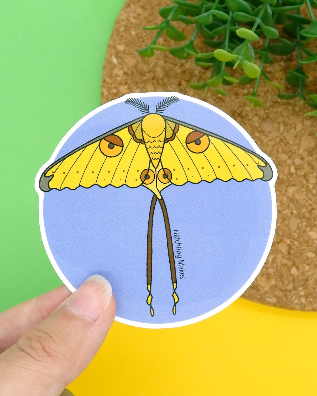 Comet Moth Vinyl Sticker