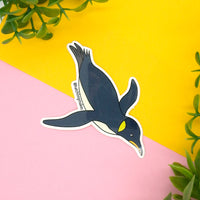 King Penguin Vinyl Sticker