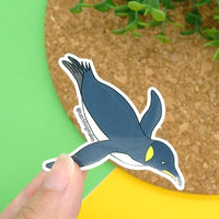 King Penguin Vinyl Sticker