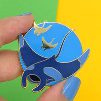 Manta Ray Hard Enamel Pin