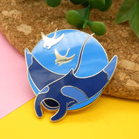 Manta Ray Hard Enamel Pin