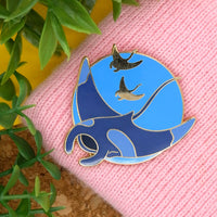 Manta Ray Hard Enamel Pin