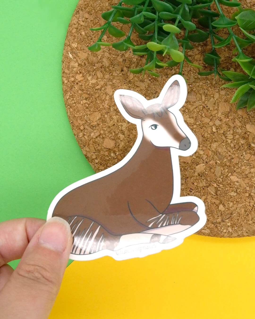 Okapi Vinyl Sticker