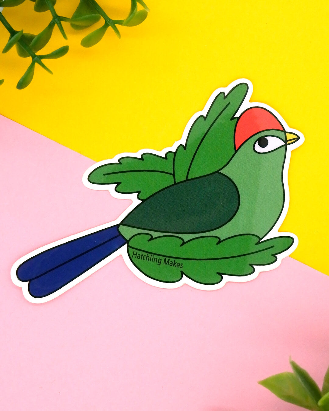 Red Crested Turaco Vinyl Sticker