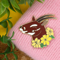 Saola hard enamel pin