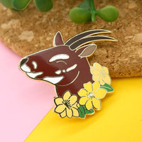 Saola hard enamel pin