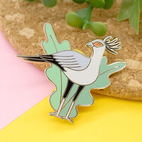 Secretary Bird Hard Enamel Pin