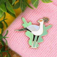 Secretary Bird Hard Enamel Pin