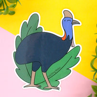 Southern Cassowary Vinyl Sticker